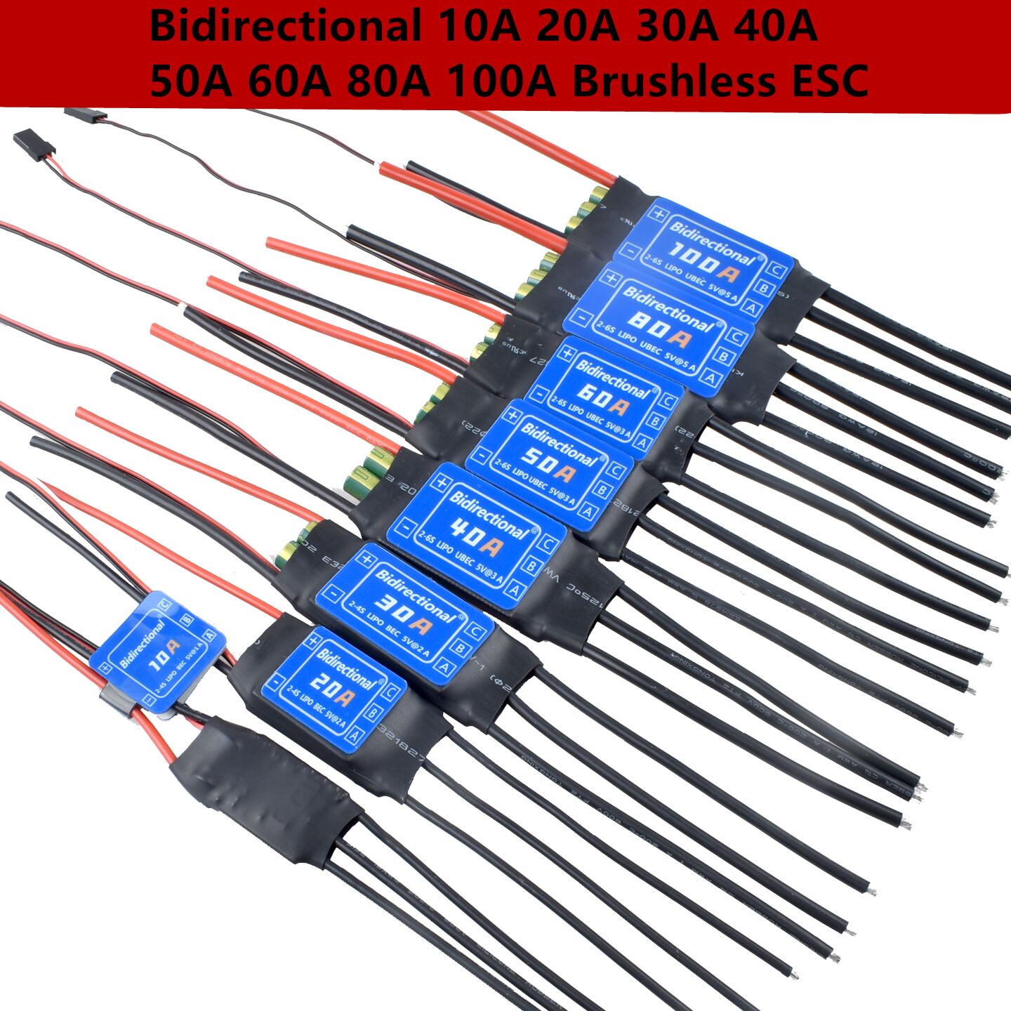 HV双方向ブラシレスESC 10A 20A 30A 2-4S - Brushless Motor Thrust Test Stand のレビューと価格